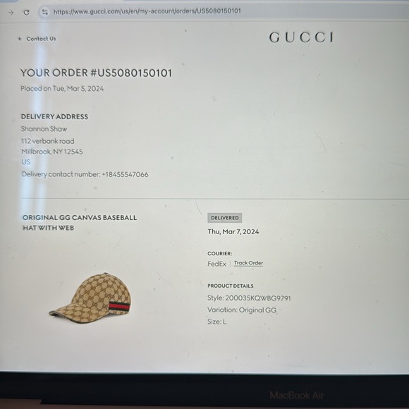 Gucci Original GG Canvas Baseball Hat - Picture 8 of 8